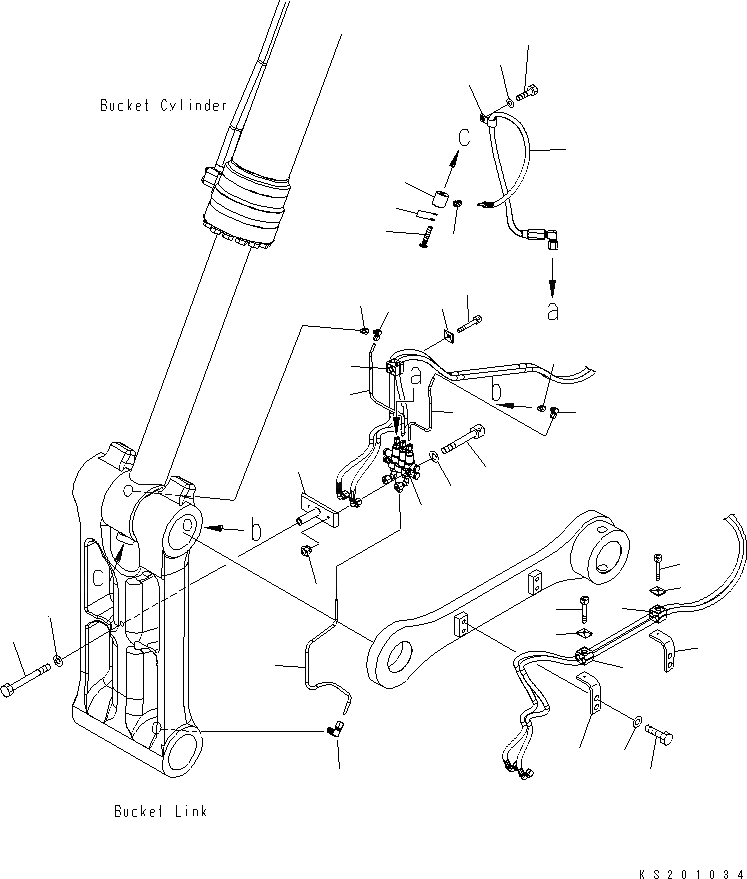 Схема запчастей Komatsu PC450LCHD-8 - АВТОМАТИЧ. СМАЗ. ЧАСТИ (СОЕДИНЕНИЕ КОВША) (№K-) G АВТОМАТИЧ. СМАЗ. СИСТЕМА