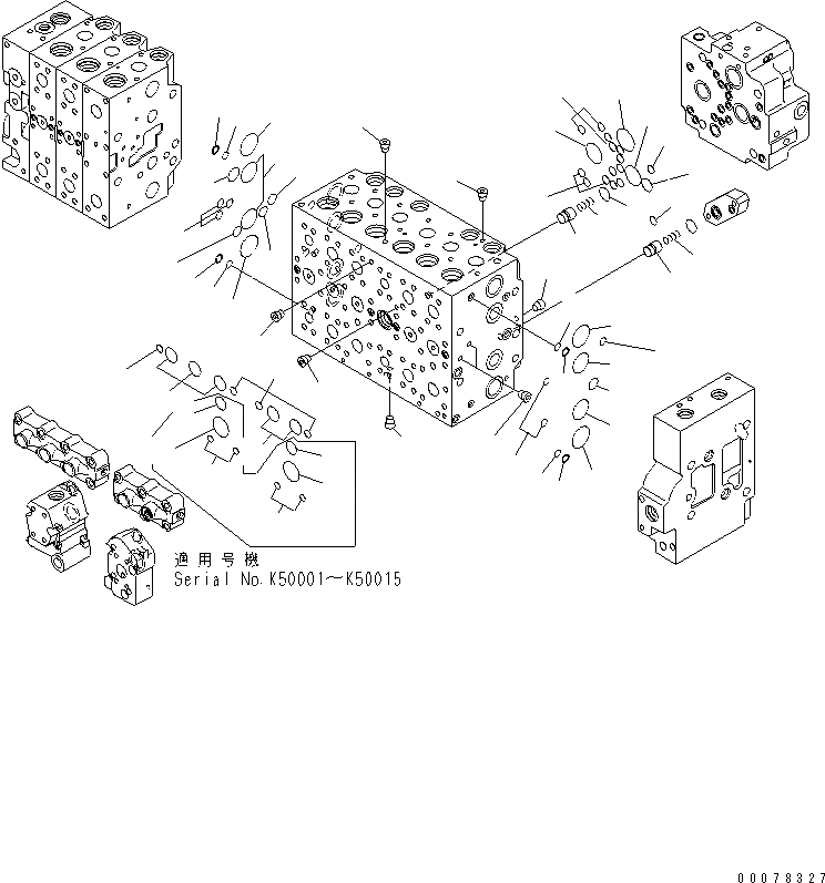 Схема запчастей Komatsu PC450LCHD-8 - ОСНОВН. КЛАПАН (-АКТУАТОР) (/) (№K-K99) Y ОСНОВН. КОМПОНЕНТЫ И РЕМКОМПЛЕКТЫ