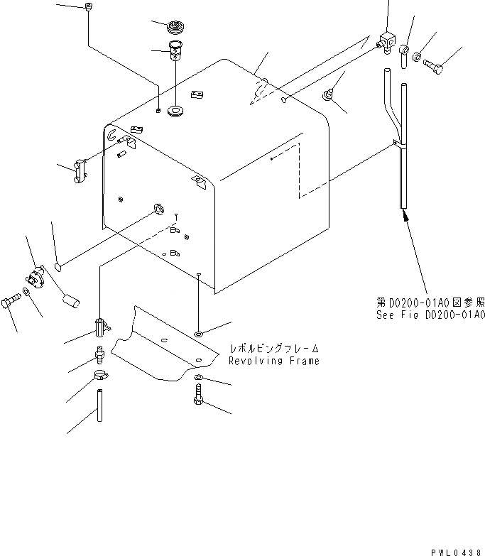 Схема запчастей Komatsu PC450LC-6K-KE - ТОПЛИВН. БАК. ТОПЛИВН. БАК. AND КОМПОНЕНТЫ