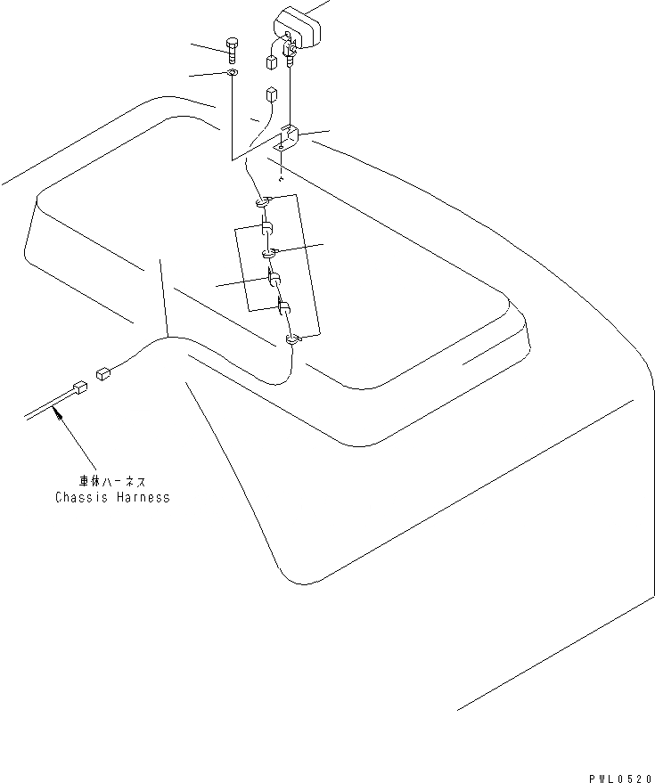 Схема запчастей Komatsu PC450LC-6K-KE - ЗАДН. РАБОЧ. ОСВЕЩЕНИЕ ЭЛЕКТРИКА