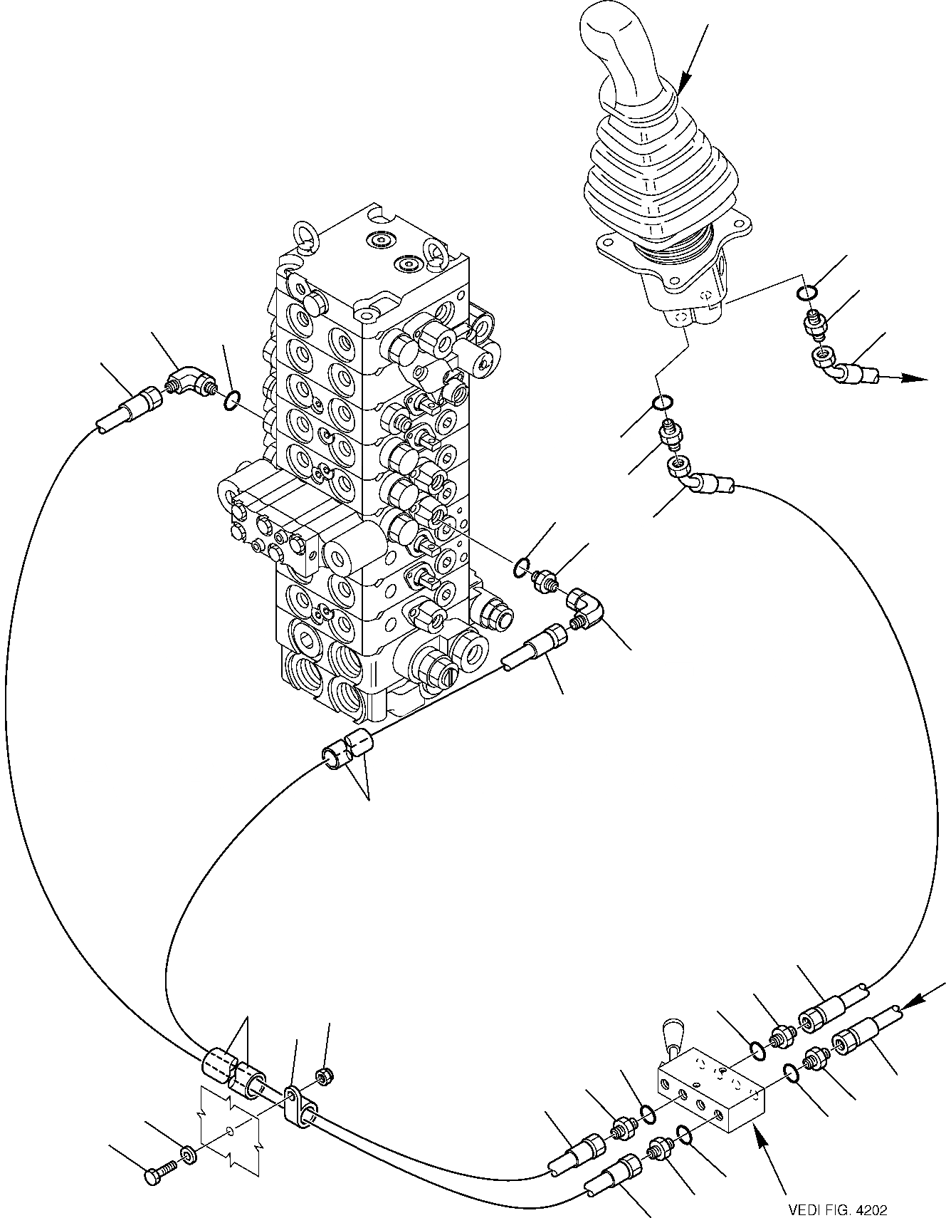 Схема запчастей Komatsu PC45R-8 - ПРАВ. СЕРВОУПРАВЛ. (PATTERN CHANGE) СИСТЕМА УПРАВЛЕНИЯ И ОСНОВНАЯ РАМА