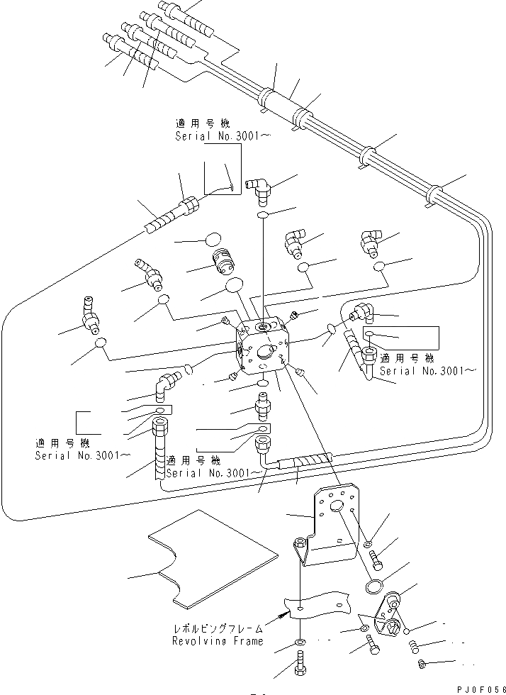 Схема запчастей Komatsu PC45MR-1 - MULTI PATERN (КЛАПАН) (WAY) ГИДРАВЛИКА