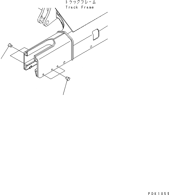 Схема запчастей Komatsu PC45R-8 - ГУСЕНИЦЫ ЧАСТИ КОРПУСА (ДЛЯ РЕЗИН. SHOE) ХОДОВАЯ