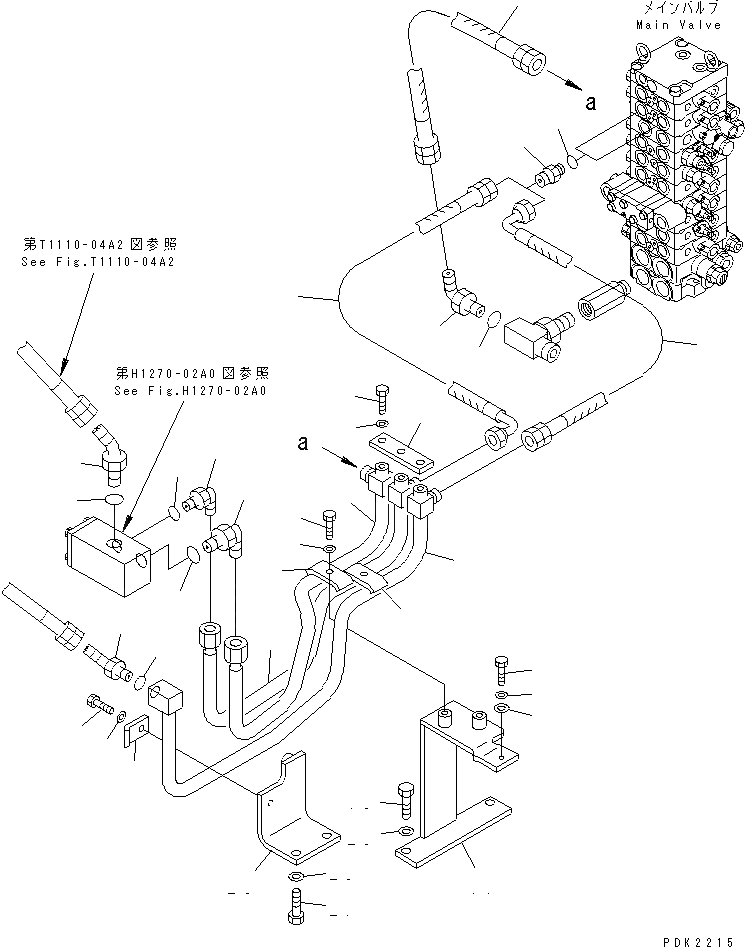 Схема запчастей Komatsu PC45R-8 - ATTCHMENT ЛИНИЯ ГИДРАВЛИКА