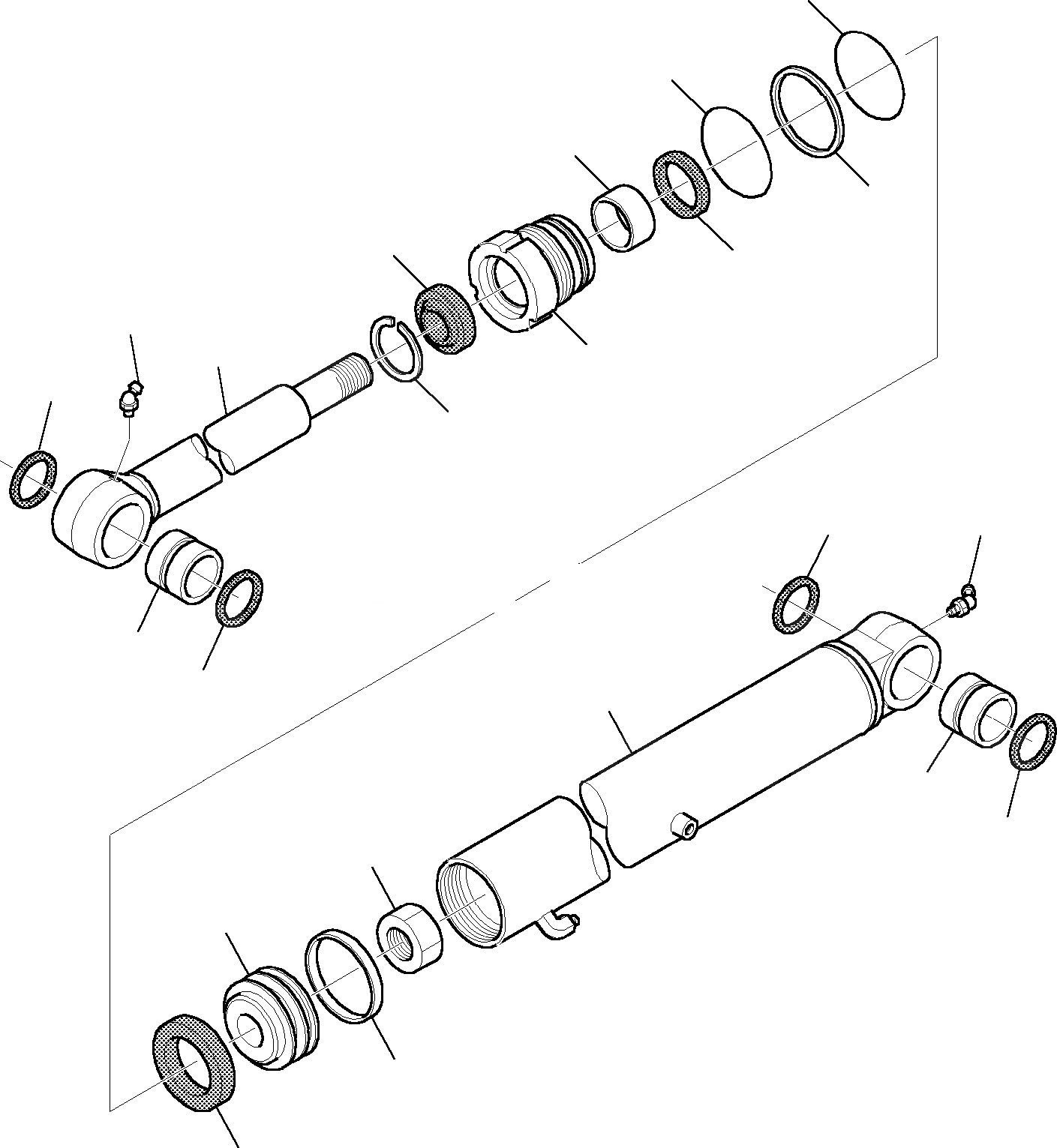 Схема запчастей Komatsu PC45R-8 - ЦИЛИНДР КОВША РАБОЧЕЕ ОБОРУДОВАНИЕ
