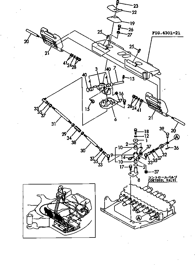 Схема запчастей Komatsu PC50FR-1 - МЕХ-М УПРАВЛ-Я РАБОЧ. ОБОРУД-EM (ПОВОРОТН.) СИСТЕМА УПРАВЛЕНИЯ