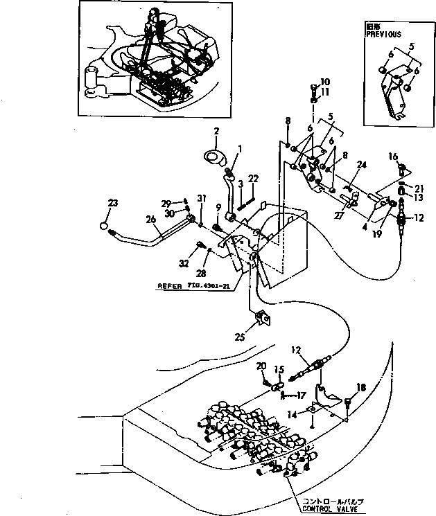Схема запчастей Komatsu PC50FR-1 - РЫЧАГ УПРАВЛЕНИЯ ОТВАЛОМ И МЕХАНИЗМ СИСТЕМА УПРАВЛЕНИЯ