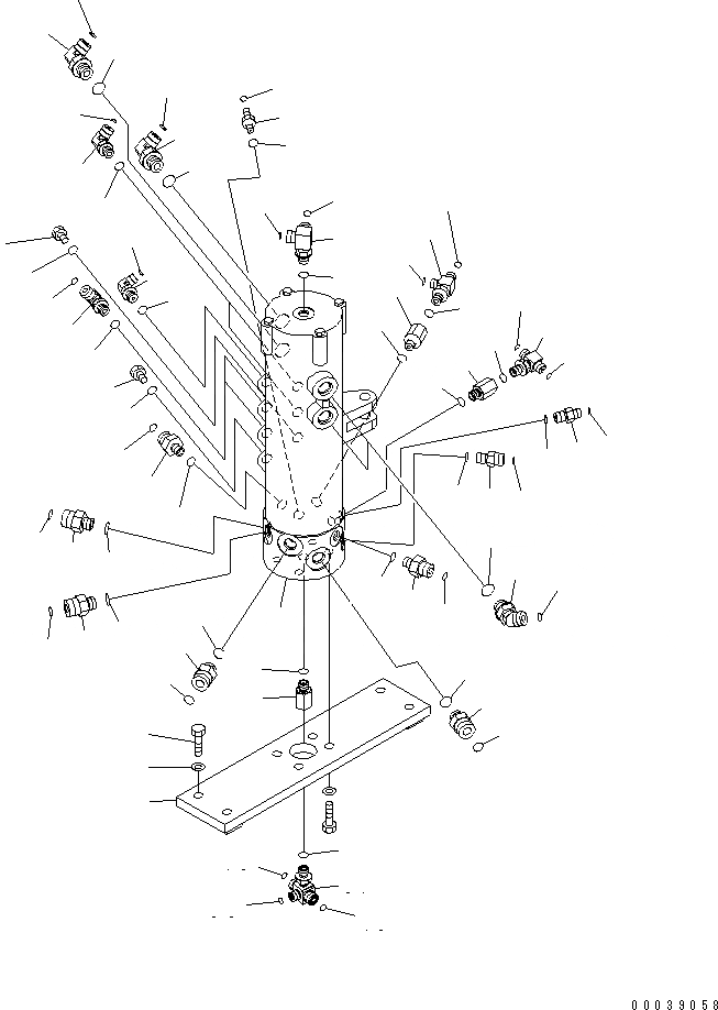 Схема запчастей Komatsu PC50MR-2 - ПОВОРОТНОЕ СОЕДИНЕНИЕ И КОМПОНЕНТЫ (ДЛЯ ПОВОРОТН. ОТВАЛА С ИЗМ. УГЛОМ) ПОВОРОТН. КРУГ И КОМПОНЕНТЫ