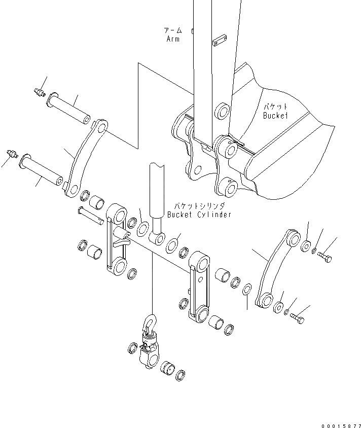 Схема запчастей Komatsu PC50MR-2-AC - СОЕДИНЕНИЕ КОВША (ДЛЯ ПОДЪЕМА РУКОЯТИ) РАБОЧЕЕ ОБОРУДОВАНИЕ