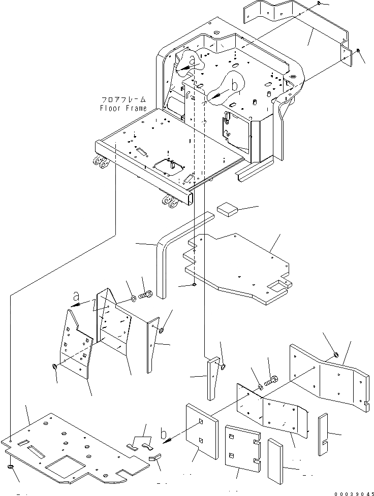 Схема запчастей Komatsu PC50MR-2 - КАБИНА (ЩИТКИ) (СПЕЦ-Я ДЛЯ БОЛЬШИХ ВЫСОТ.) КАБИНА ОПЕРАТОРА И СИСТЕМА УПРАВЛЕНИЯ