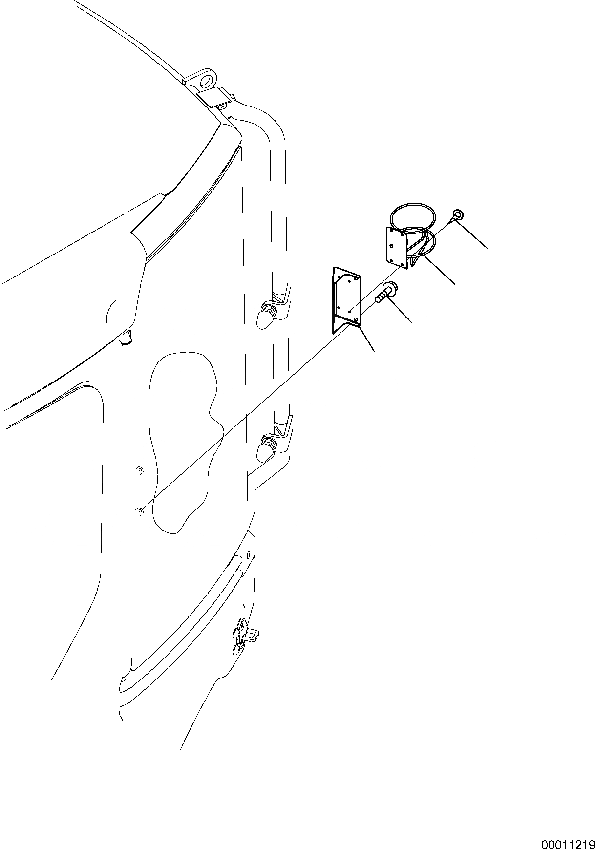 Схема запчастей Komatsu PC50MR-2 - КАБИНА АКСЕССУАРЫ (/) ЧАСТИ КОРПУСА И КАБИНА