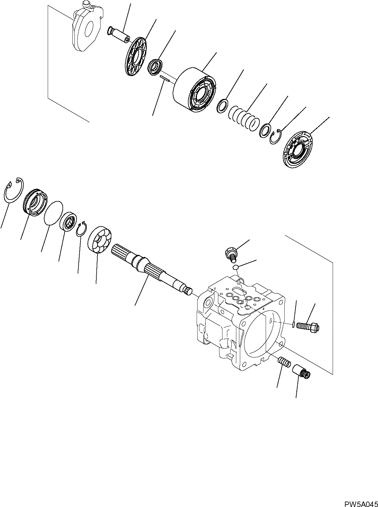 Схема запчастей Komatsu PC50MR-2 - ГИДР. НАСОС. (/) РАБОЧЕЕ ОБОРУДОВАНИЕ ГИДРАВЛИКА