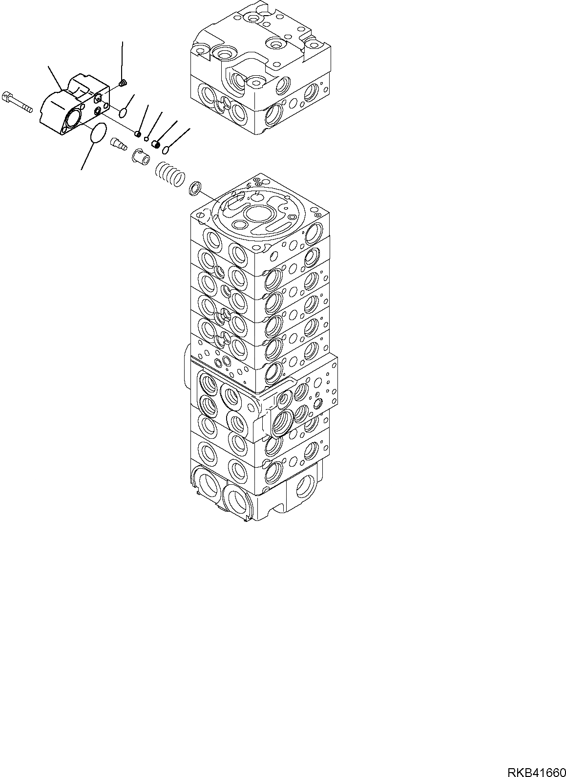 Схема запчастей Komatsu PC50MR-2 - УПРАВЛЯЮЩ. КЛАПАН (9/) РАБОЧЕЕ ОБОРУДОВАНИЕ ГИДРАВЛИКА