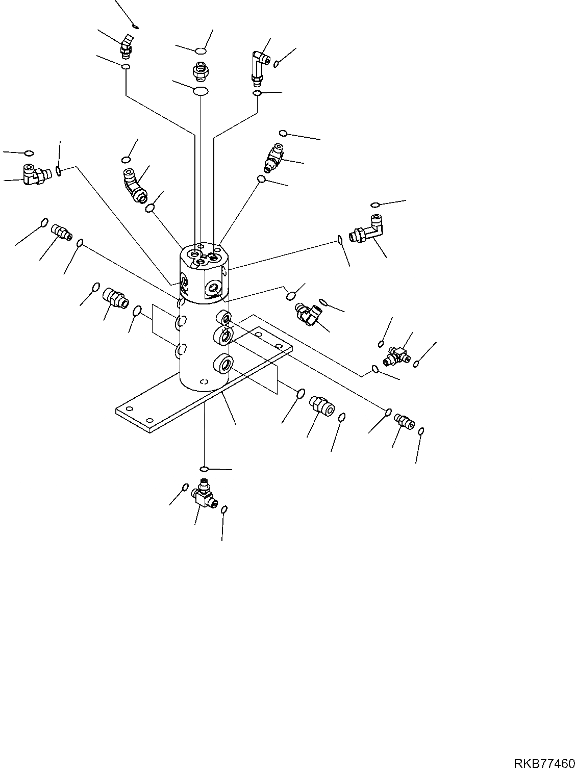 Схема запчастей Komatsu PC50MR-2 - ПОВОРОТНОЕ СОЕДИНЕНИЕ (СОЕДИНИТЕЛЬН. ЧАСТИ) РАБОЧЕЕ ОБОРУДОВАНИЕ ГИДРАВЛИКА