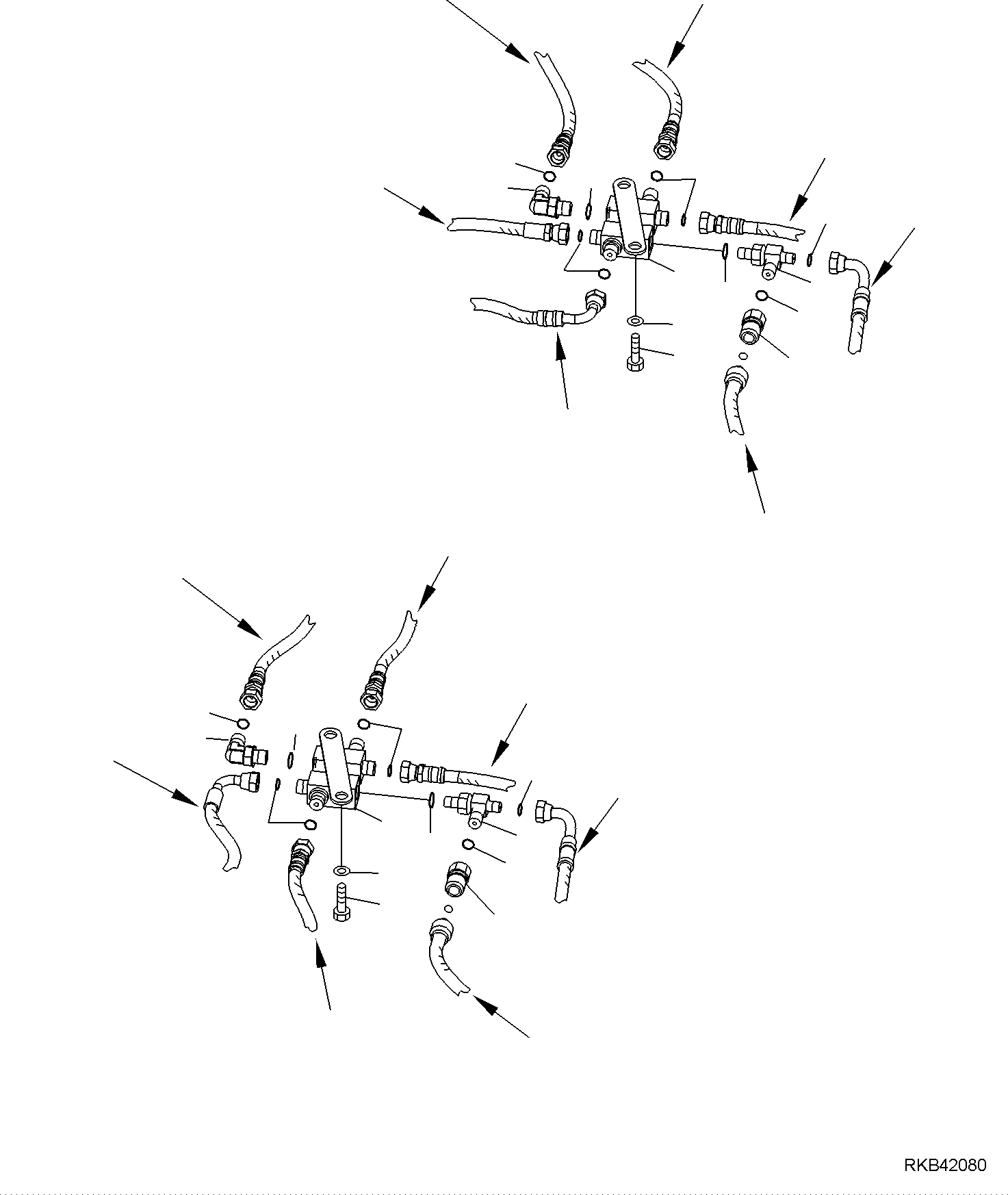 Схема запчастей Komatsu PC50MR-2 - ГИДРОЛИНИЯ (СЕРВОУПРАВЛ. ЛИНИЯ) (/) РАБОЧЕЕ ОБОРУДОВАНИЕ ГИДРАВЛИКА