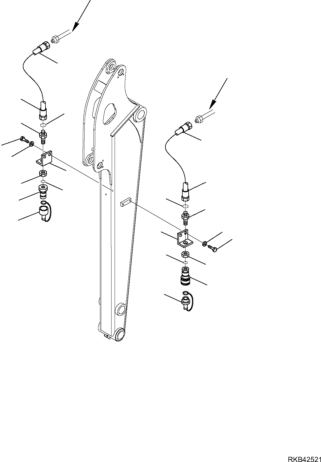 Схема запчастей Komatsu PC50MR-2 - ГИДРОЛИНИЯ (НАВЕСНОЕ ОБОРУД-Е) (/) РАБОЧЕЕ ОБОРУДОВАНИЕ ГИДРАВЛИКА