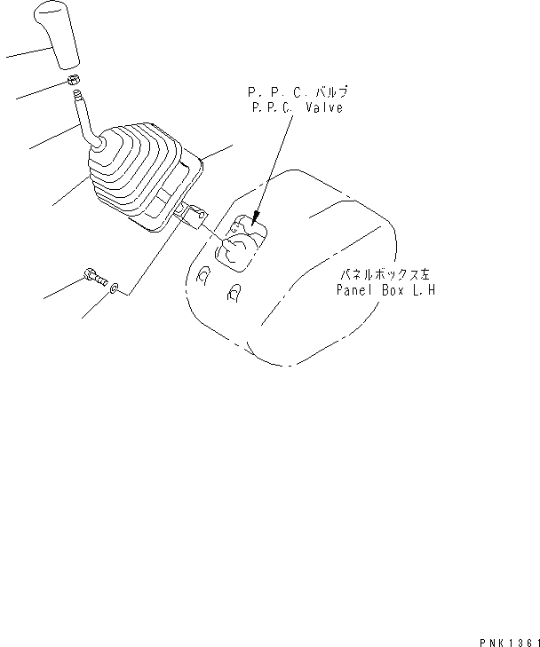 Схема запчастей Komatsu PC50UD-2 - ОСНОВН. КОНСТРУКЦИЯ (РЫЧАГ ЛЕВ.)(№8-799) КАБИНА ОПЕРАТОРА И СИСТЕМА УПРАВЛЕНИЯ