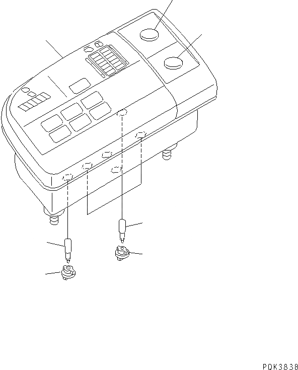 Схема запчастей Komatsu PC50UD-2 - ОСНОВН. КОНСТРУКЦИЯ (СИСТЕМА МОНИТОРА) (ДЛЯ MONO СТРЕЛА) КАБИНА ОПЕРАТОРА И СИСТЕМА УПРАВЛЕНИЯ
