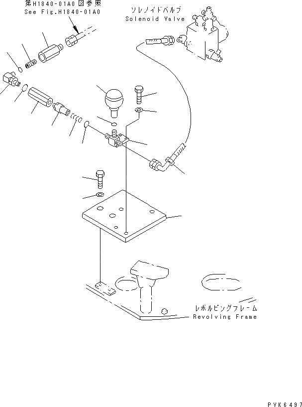 Схема запчастей Komatsu PC50UU-2 - P.P.C. ОСНОВН. ЛИНИЯ (АККУМУЛЯТОР ЛИНИЯ) (EC СПЕЦ-Я.)(№8-) ГИДРАВЛИКА