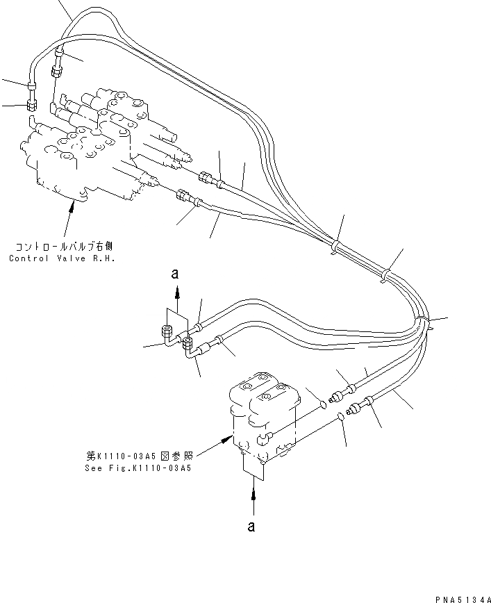 Схема запчастей Komatsu PC50UU-2 - ХОД P.P.C. ЛИНИЯ (EC СПЕЦ-Я.) ГИДРАВЛИКА