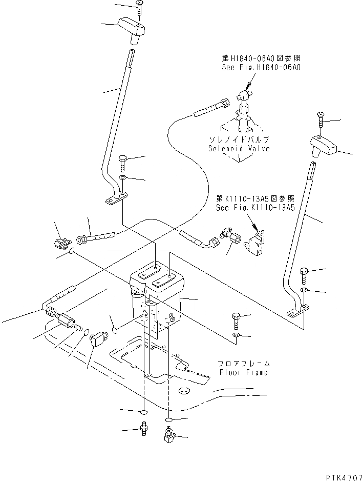 Схема запчастей Komatsu PC50UU-2 - ОСНОВН. КОНСТРУКЦИЯ (КОНТРОЛЬ ХОДА) (EC СПЕЦ-Я.) КАБИНА ОПЕРАТОРА И СИСТЕМА УПРАВЛЕНИЯ