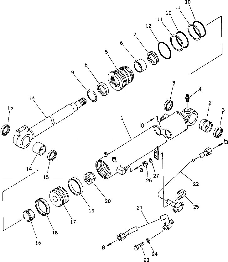 Схема запчастей Komatsu PC50UU-1 - ЦИЛИНДР СТРЕЛЫ(ДЛЯ КОРОТК. REACH СПЕЦ-Я.)(№-) РАБОЧЕЕ ОБОРУДОВАНИЕ