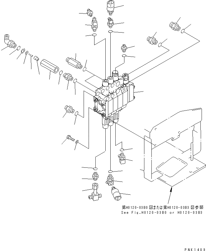 Схема запчастей Komatsu PC50UU-2 - ОСНОВН. КЛАПАН (КРЕПЛЕНИЕ И ПАТРУБОК) (ДЛЯ КЛАПАН ЛЕВ.)          (ДЛЯ TBG И EC СПЕЦ-Я.)(№8-88) ГИДРАВЛИКА