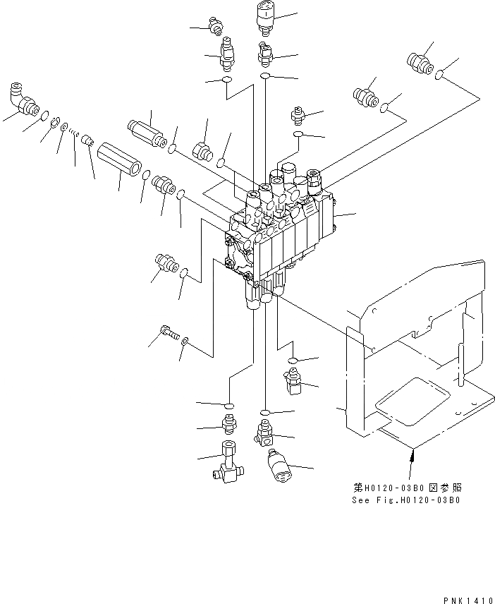 Схема запчастей Komatsu PC50UU-2 - ОСНОВН. КЛАПАН (КРЕПЛЕНИЕ И ПАТРУБОК) (ДЛЯ КЛАПАН ЛЕВ.) (TERESCOPIC РУКОЯТЬ ANDНАВЕСН. ОБОРУД) (ДЛЯ TBG И EC СПЕЦ-Я.)(№8-88) ГИДРАВЛИКА