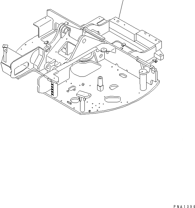 Схема запчастей Komatsu PC50UU-2 - ОСНОВНАЯ РАМА (ДЛЯ TBG И EC СПЕЦ-Я.)(№97-88) ОСНОВНАЯ РАМА И ЕЕ ЧАСТИ