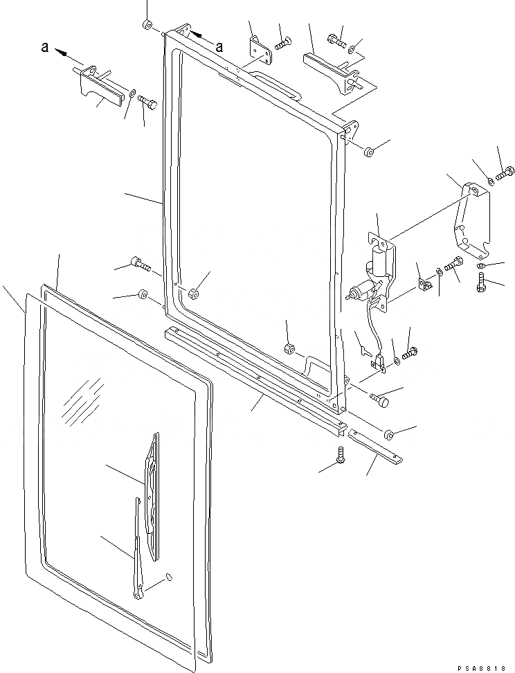 Схема запчастей Komatsu PC50UU-2 - КАБИНА (СДВИГ. ВВЕРХ) (ДЛЯ TBG И EC СПЕЦ-Я.)(№97-88) КАБИНА ОПЕРАТОРА И СИСТЕМА УПРАВЛЕНИЯ