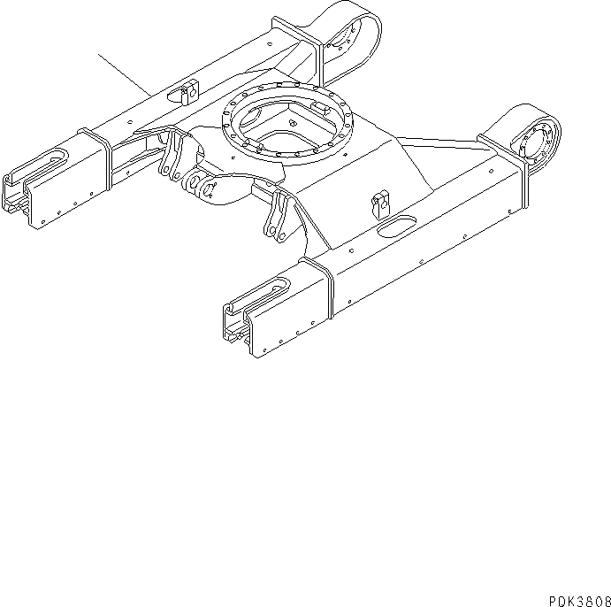 Схема запчастей Komatsu PC50UUM-2 - ГУСЕНИЧНАЯ РАМА ХОДОВАЯ