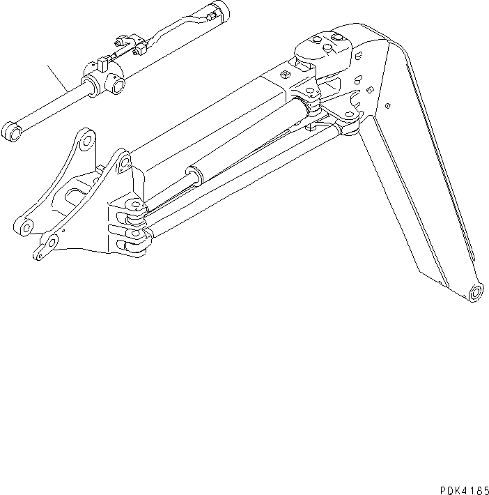 Схема запчастей Komatsu PC50UUM-2 - ЦИЛИНДР РУКОЯТИ РАБОЧЕЕ ОБОРУДОВАНИЕ