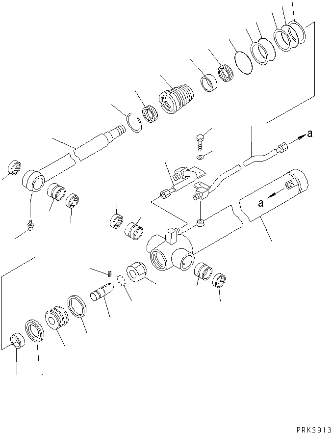 Схема запчастей Komatsu PC50UUM-2 - ЦИЛИНДР РУКОЯТИ(ВНУТР. ЧАСТИ) ОСНОВН. КОМПОНЕНТЫ И РЕМКОМПЛЕКТЫ