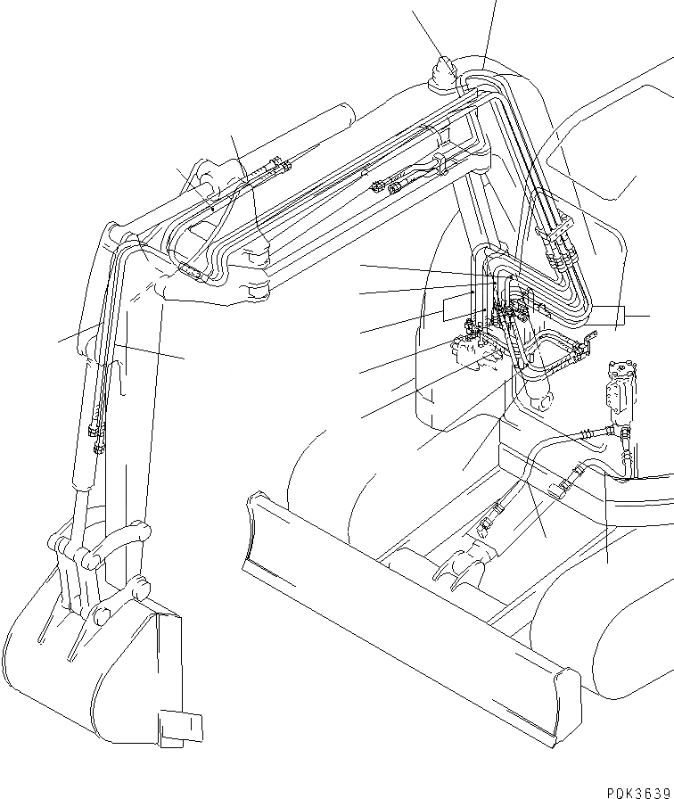 Схема запчастей Komatsu PC50UUM-2 - ШЛАНГИ РАБОЧ. ОБОРУД-Я (UUM) КАТАЛОГИ ЗЧ