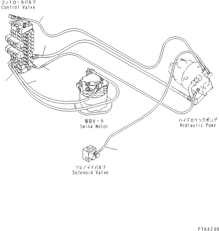 Схема запчастей Komatsu PC58SF-1 - ЧАСТИ ДЛЯ ПЕРИОДИЧ. ЗАМЕНЫ (/) (ГИДРАВЛ ШЛАНГИ) КАТАЛОГИ ЗЧ