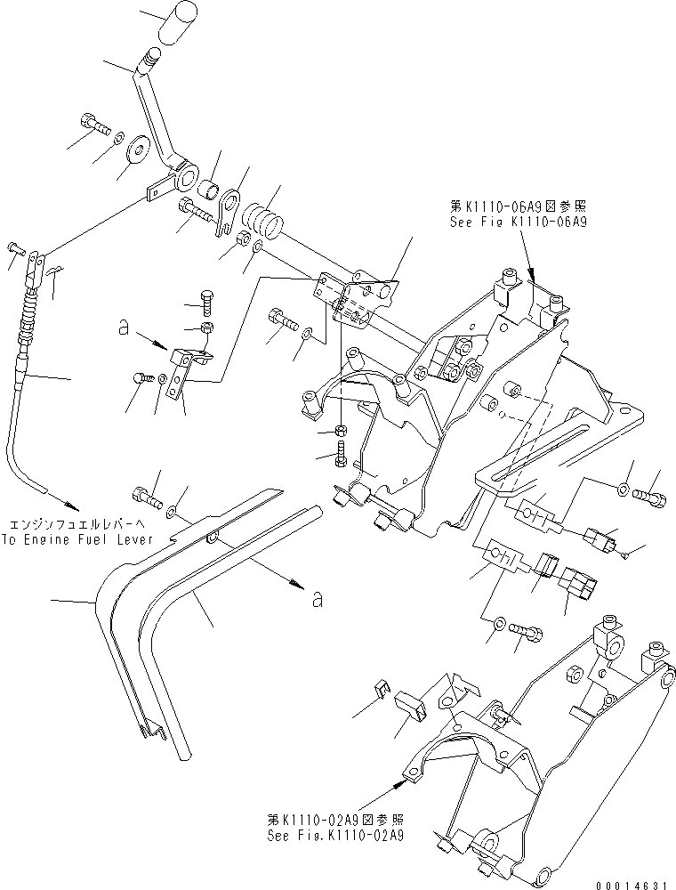 Схема запчастей Komatsu PC58UU-3 - ОСНОВН. КОНСТРУКЦИЯ (УПРАВЛ-Е ПОДАЧ. ТОПЛИВА) (СЕВ. АМЕРИКА СПЕЦ-Я.) КАБИНА ОПЕРАТОРА И СИСТЕМА УПРАВЛЕНИЯ