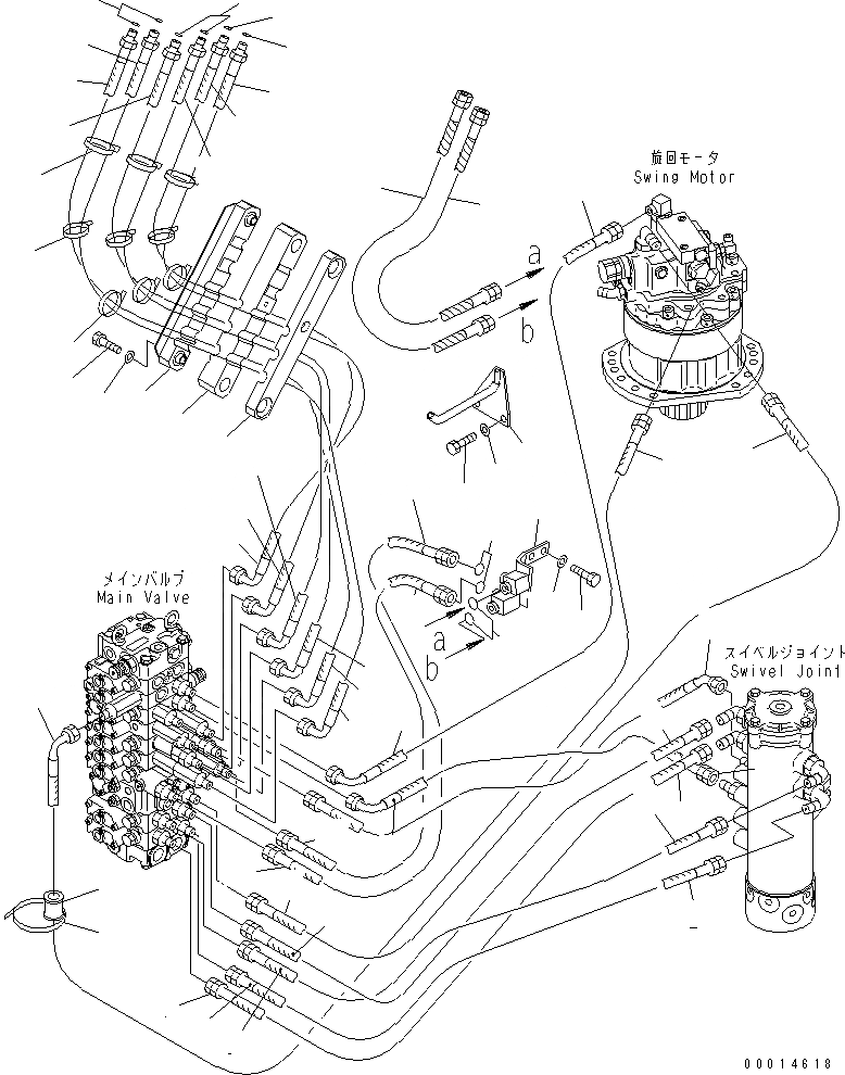 Схема запчастей Komatsu PC58UU-3 - ЛИНИЯ АКТУАТОРА (ДЛЯ НАКЛОНЯЕМ. MECHA ОТВАЛ С ИЗМ. УГЛОМ ПОВОРОТА)(№88-) ГИДРАВЛИКА