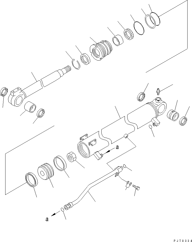Схема запчастей Komatsu PC58UU-3 - ЦИЛИНДР СТРЕЛЫ(РУКОЯТЬ CRANE СПЕЦ-Я.) (ВНУТР. ЧАСТИ) ОСНОВН. КОМПОНЕНТЫ И РЕМКОМПЛЕКТЫ