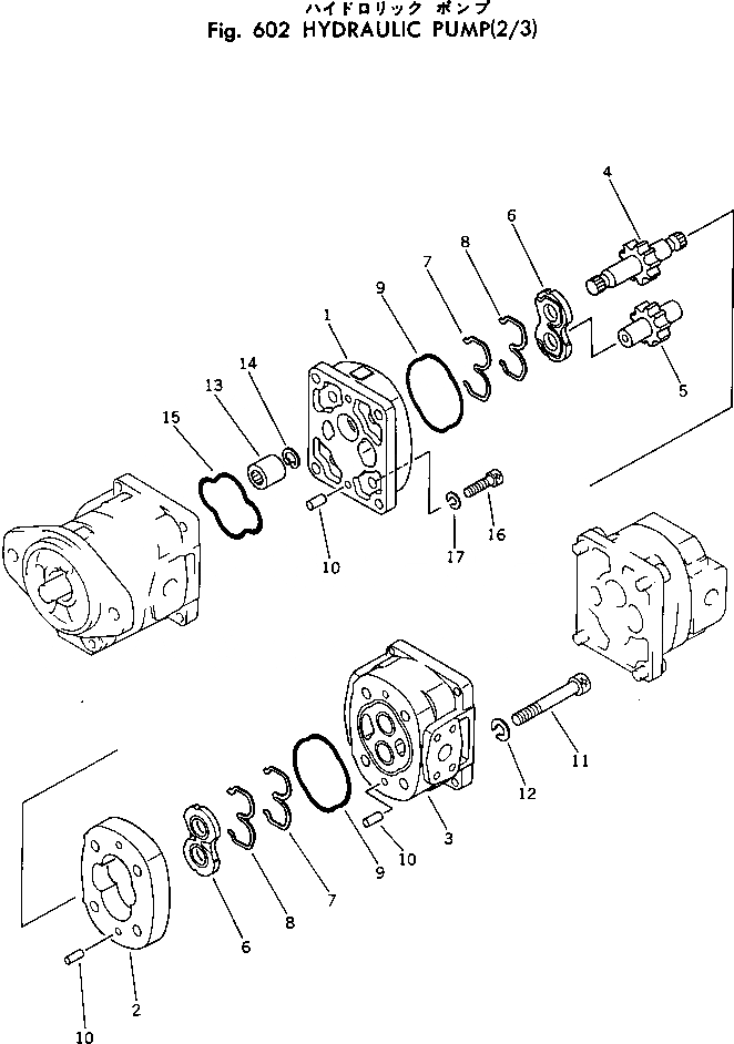 Схема запчастей Komatsu PC60-2 - ГИДР. НАСОС. (/) ГИДРАВЛИКА