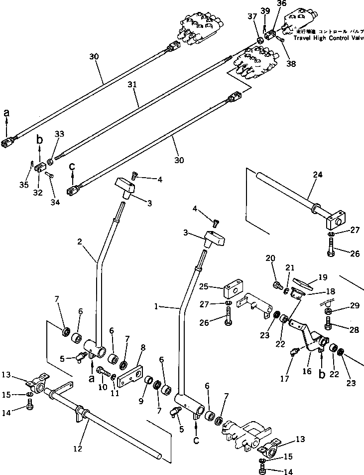 Схема запчастей Komatsu PC60-3 - МОТОР ХОДА (/) ХОД И КОНЕЧНАЯ ПЕРЕДАЧА