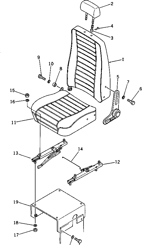 Схема запчастей Komatsu PC60-3 - УПРАВЛЯЮЩ. КЛАПАН¤ ПРАВ. (/) УПРАВЛ-Е РАБОЧИМ ОБОРУДОВАНИЕМ