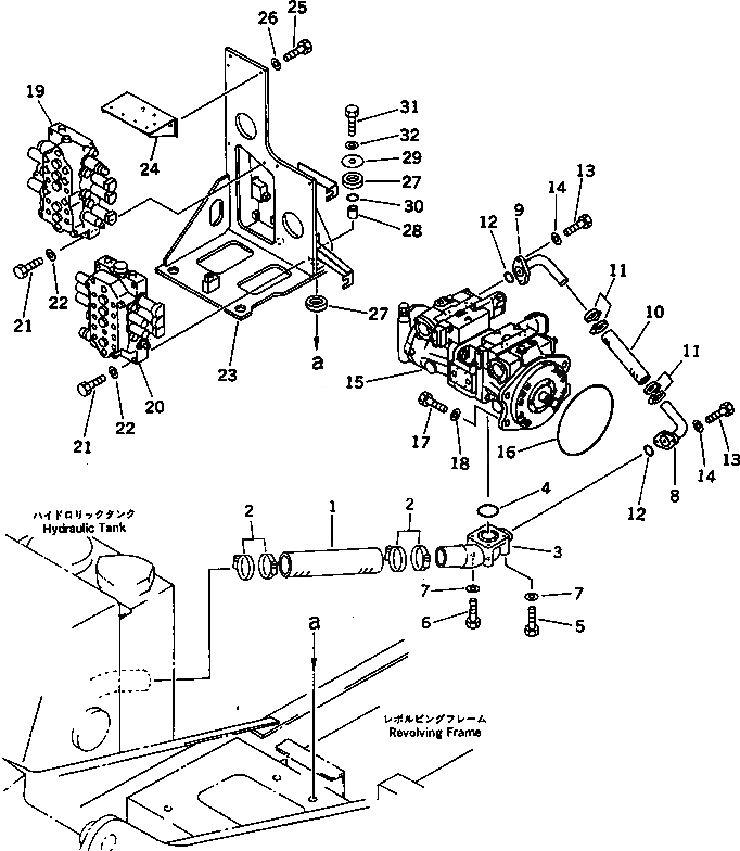 Схема запчастей Komatsu PC60-6 - ГИДРОЛИНИЯ (ВСАСЫВАЮЩАЯ ЛИНИЯAND КЛАПАН) (С ОТВАЛ) УПРАВЛ-Е РАБОЧИМ ОБОРУДОВАНИЕМ