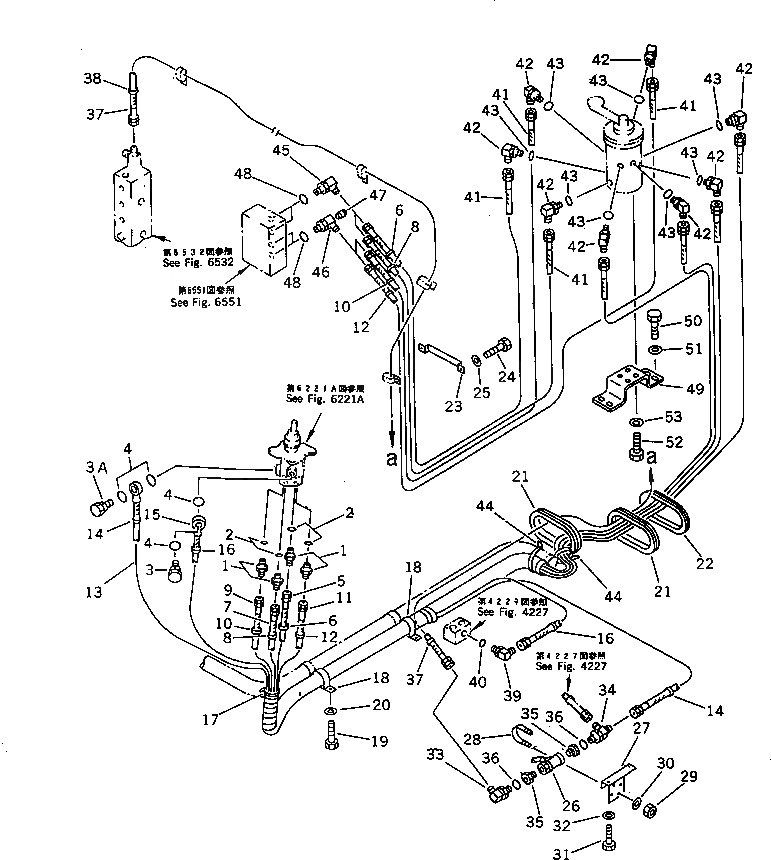 Схема запчастей Komatsu PC60-6Z - ГИДРОЛИНИЯ (MULTI PATTERN SHIFT ЛИНИЯ) (ЛЕВ.)(№-) СИСТЕМА УПРАВЛЕНИЯ И ОСНОВНАЯ РАМА