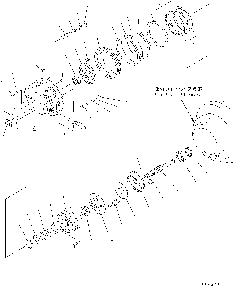Схема запчастей Komatsu PC60-7 - ХОД MTOR (/) (СЦЕПНОЕ УСТРОЙСТВО POWER-UP ТИП) ОСНОВН. КОМПОНЕНТЫ И РЕМКОМПЛЕКТЫ