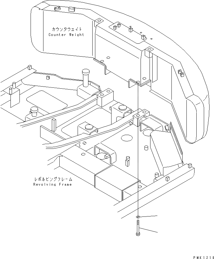 Схема запчастей Komatsu PC60-7S-B - ВЕС КРЕПЛЕНИЕ (ТЕЛЕСКОПИЧЕСК. РУКОЯТЬ) ЧАСТИ КОРПУСА