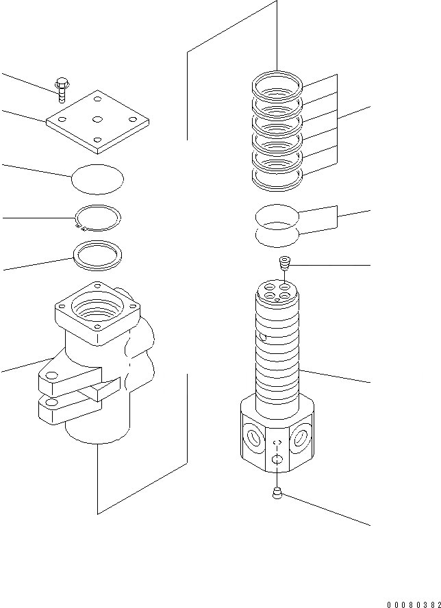 Схема запчастей Komatsu PC60-7 - ПОВОРОТНОЕ СОЕДИНЕНИЕ (ВНУТР. ЧАСТИ)(№97-) ОСНОВН. КОМПОНЕНТЫ И РЕМКОМПЛЕКТЫ