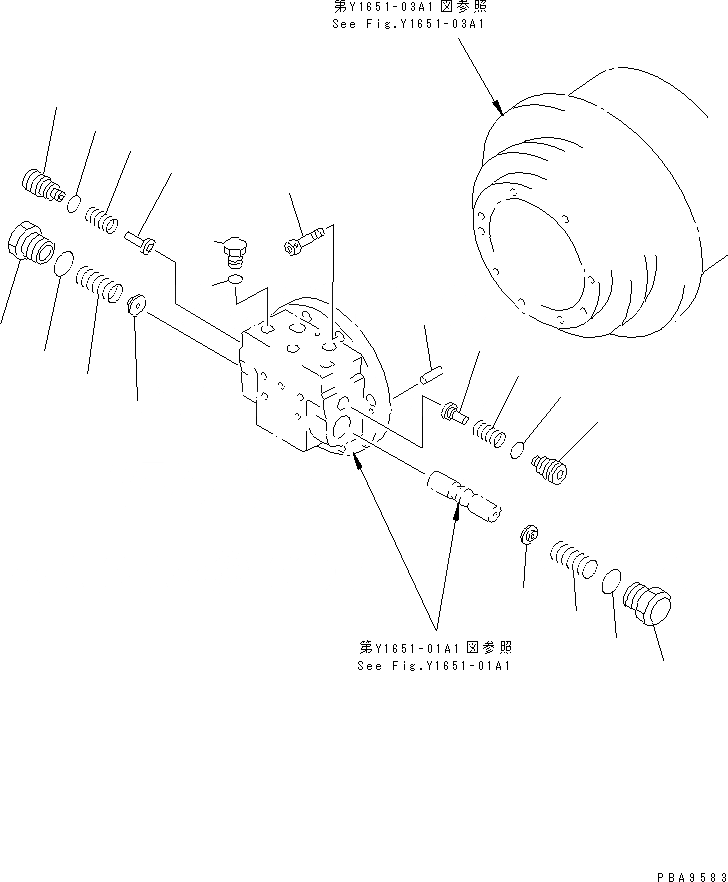 Схема запчастей Komatsu PC60-7 - МОТОР ХОДА (/) (УСИЛ. ТИП) ОСНОВН. КОМПОНЕНТЫ И РЕМКОМПЛЕКТЫ