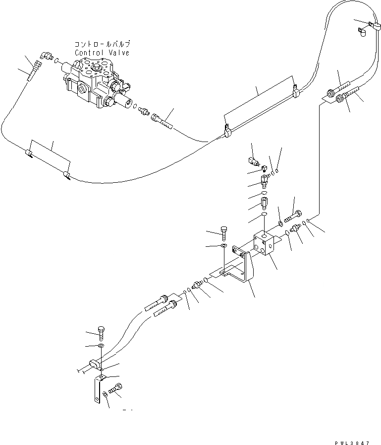 Схема запчастей Komatsu PC600-6A - ЛИНИЯ РАБОЧЕГО ОБОРУД. PPC (PPC) ( АКТУАТОР) КАБИНА ОПЕРАТОРА И СИСТЕМА УПРАВЛЕНИЯ