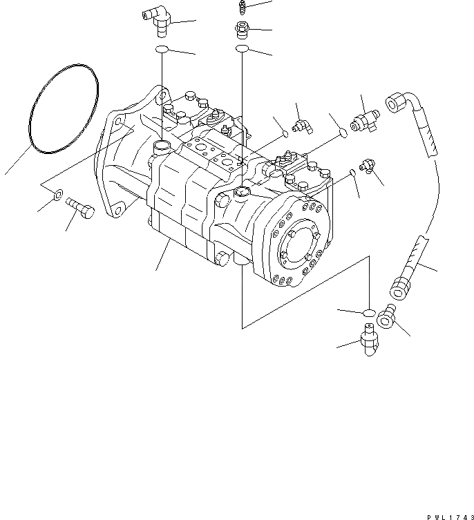 Схема запчастей Komatsu PC600-6A-KJ - NO. НАСОС ГИДРАВЛИКА