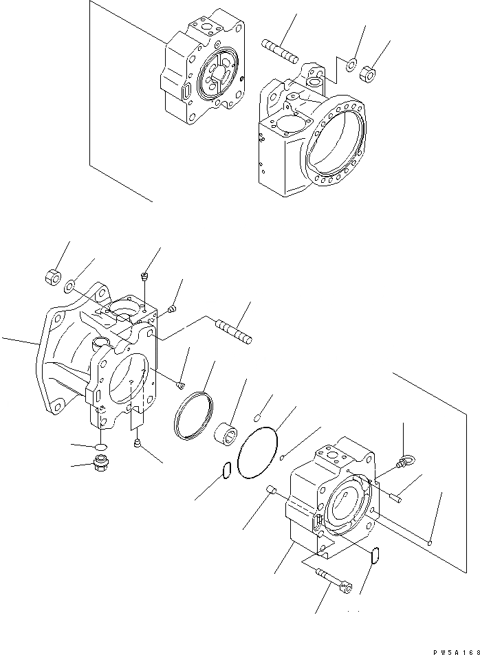 Схема запчастей Komatsu PC600-6A-KJ - ОСНОВН. НАСОС (/9) (NO. НАСОС) ОСНОВН. КОМПОНЕНТЫ И РЕМКОМПЛЕКТЫ